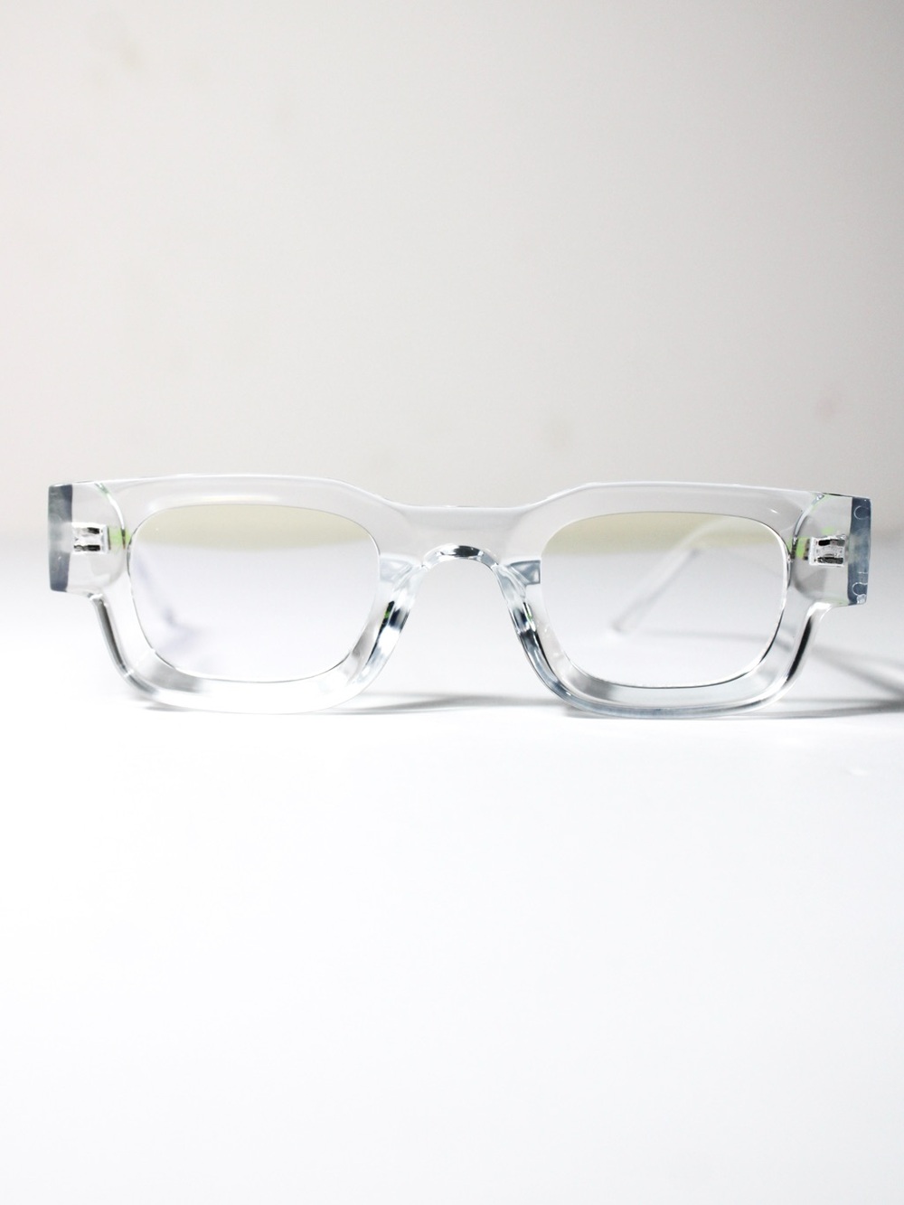 Clear Rectangle Frame Women's Eyewear - Transparent